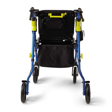 Medline Premium Empower Rollator Walker With Seat Folding Rolling