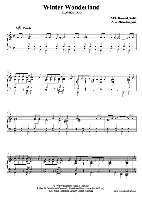 Winter wonderland, london, united kingdom. Winter Wonderland (Klavier solo mittel leicht) Bing Crosby ...