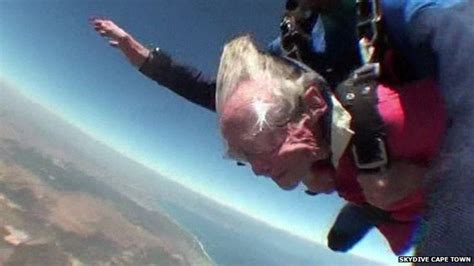 Grandmother Skydives To Celebrate Her 100th Birthday Bbc News