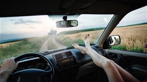 putting your feet on the dashboard is not only nasty but unsafe