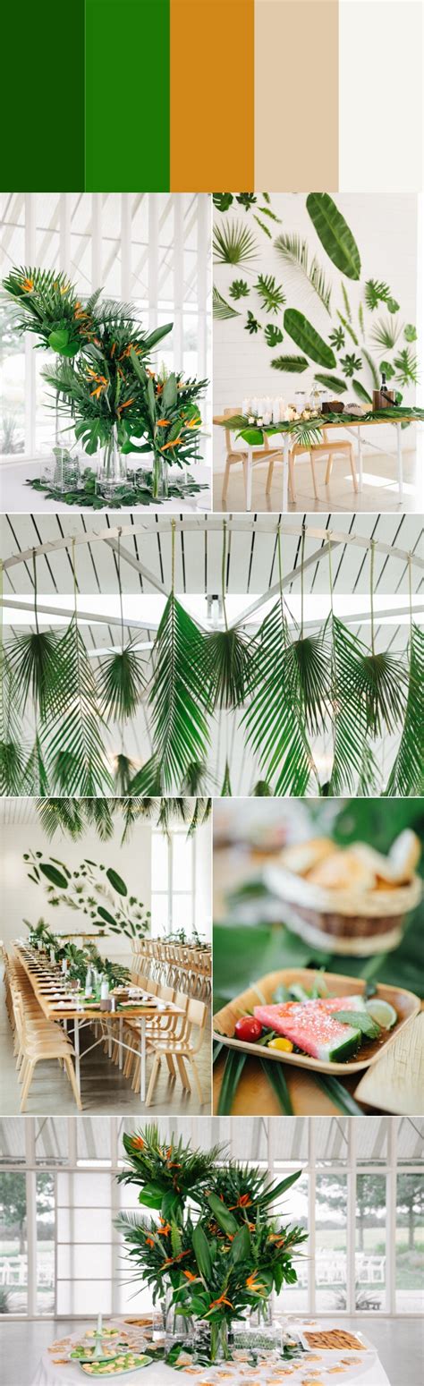 6 Island Inspired Tropical Wedding Color Palettes