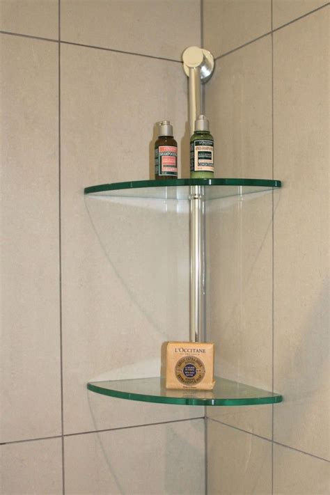 Bathrooms Glass Corner Shelves Bathrooms By Design Repisas De Vidrio Estantes De Vidrio