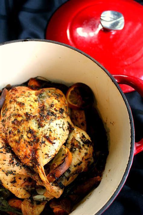 Add to the bowl and toss with the seasoned olive oil. Lemon Herb Dutch Oven Roasted Chicken - Recipes