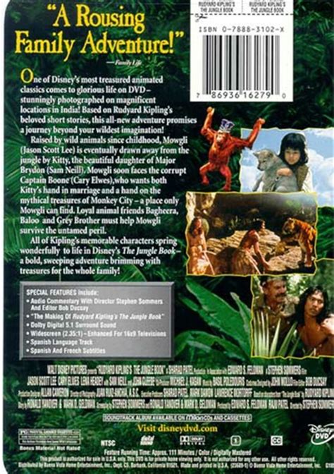 Mowgli soon faces a ruthless soldier who wants both kitty's hand in marriage and a hand on mythical treasure. Jungle Book, The (DVD 1994) | DVD Empire