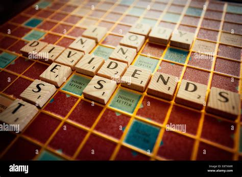 Spelling Spell Out With Scrabble Tiles Hi Res Stock Photography And