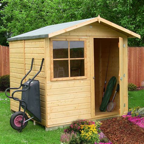 Explore our great deals on paint. 7x7 Abri Apex Shiplap Wooden Shed | Departments | DIY at B&Q