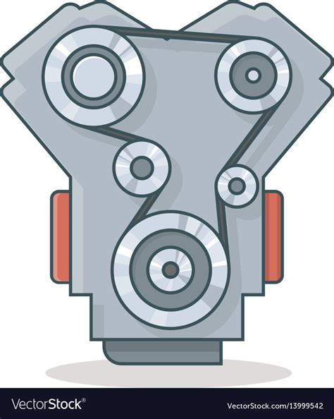 Car Engine Icon Royalty Free Vector Image Vectorstock