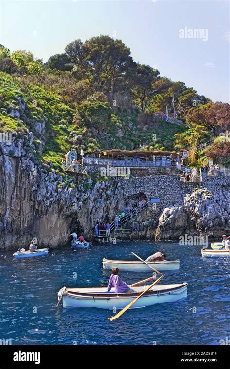 Capri Blue Cave Stock Photo Alamy