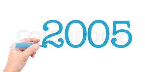 The Year Of 2005written With A Marker Stock Image Colourbox