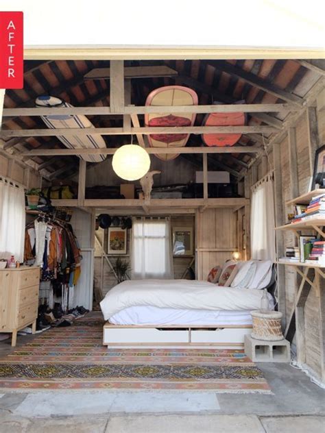 Remaking your garage into an extra bedroom, den, or kids' playroom can improve not only the resale value of your home but also your quality of life. Storage | Surf room, Garage bedroom, Home