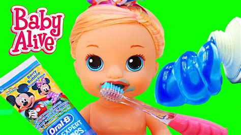 Baby Alive Doll Babys Teeth With Brushy Brushy Baby And Teething Toddler