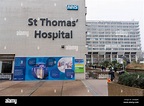 Dezember 2020. London, Großbritannien das St. Thomas’ Hospital ist ...