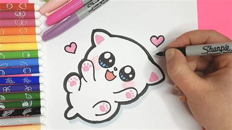 How To Draw A Cute Kitten At Drawing Tutorials