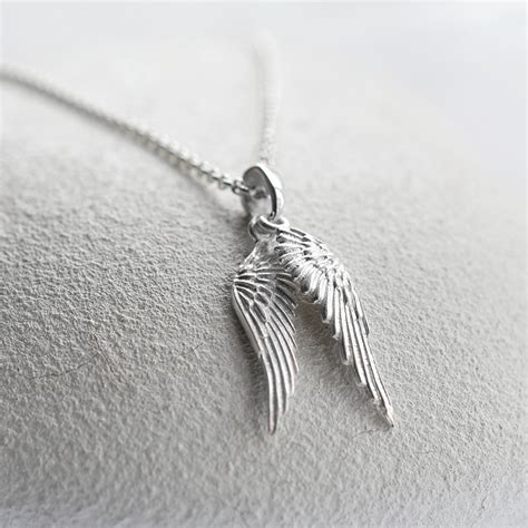 Sterling Silver Angel Wings Necklace Martha Jackson Jewellery