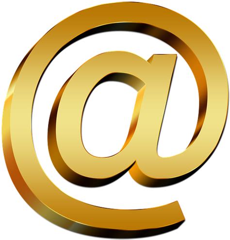Email Logo Golden Png Png Download Gold Email Logo Png Clipart