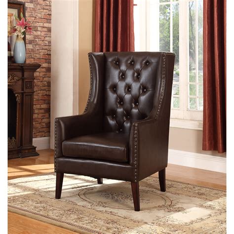 In a nation where more and more jobs have shifted to sitting, it makes sense that america recognizes the necessity of big chairs as. Executive Wingback Chair(Faux Leather) | Wingback chair ...