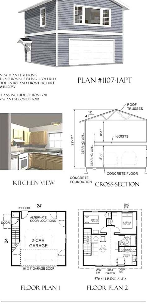 Garage Apartment Conversion Small One Bedroom Apartment Floor Plans