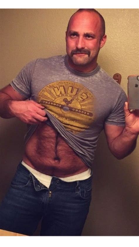 Pin By Al Antone On Daddy Muscle Bear Hairy Men Bald With Beard Mens Tshirts