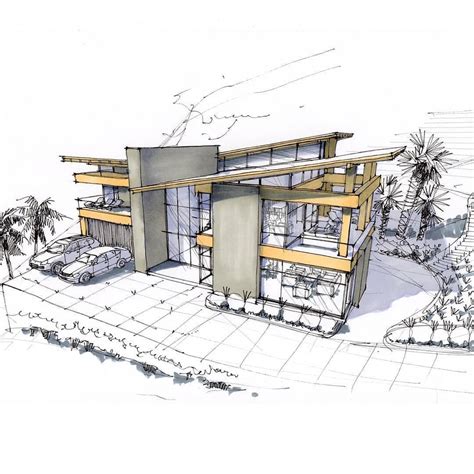 Andreyarchitectural Sketch On Instagram Archsketch Of The Modern