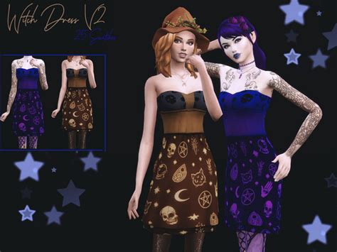 Witch Dress V2 By Reevaly At Tsr Sims 4 Updates