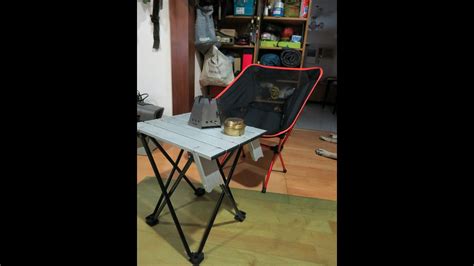 Diy Camping Table Support From A Broken Folding Chair