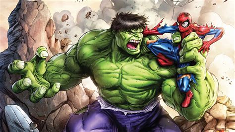 Hulk Vs Spiderman Art Wallpaper Hd Superheroes 4k Wallpapers Images