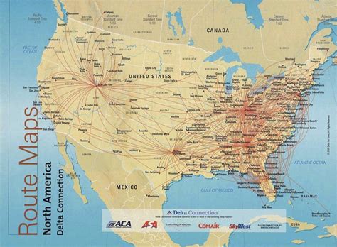 Delta Airlines Route Map