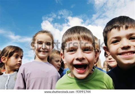 Happy Child Kids Group Have Fun Stock Photo Edit Now 93991744