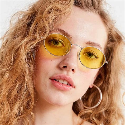 Cute Sexy Retro Oval Sunglasses Women Famous Brand Small 2018 Vintage Small Round Sun Glasses