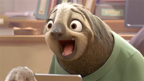 Zootopia Animated Movie Funny Scene Flash The Sloth Zootopia