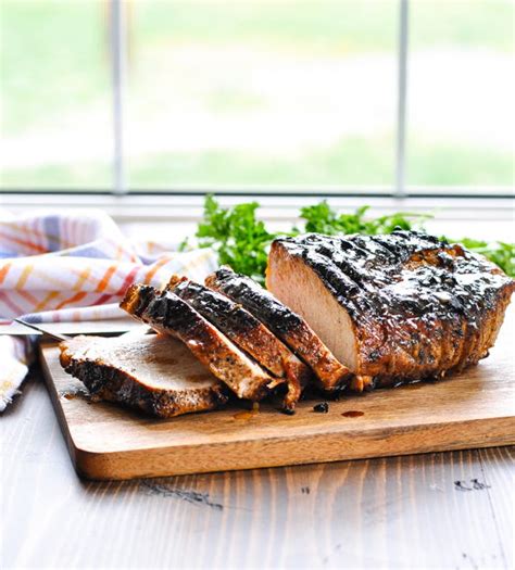 Best is pork loin healthy from maple balsamic pork tenderloin • the healthy foo. 5-Ingredient Grilled Pork Loin | FaveHealthyRecipes.com