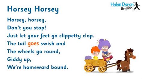 Horsey Horsey English Songs For Kids With Lyrics Youtube