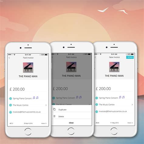 Invoice & payment of paynance app designed by alif tan. Pin by Albert on Awesome Features > Invoice on the go ...