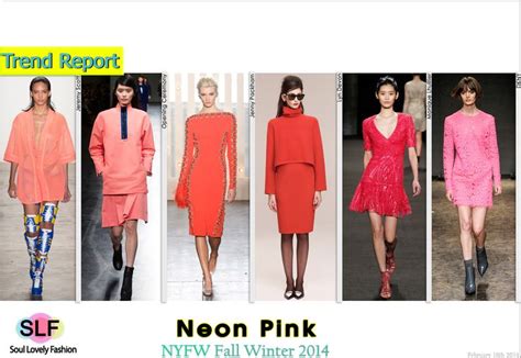 Neon Pink Color Fashion Trend For Fall Winter 2014 Fw2014 Fall2014