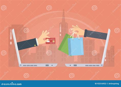 E Commerce Concept Illustration Stock Vector Illustration Of