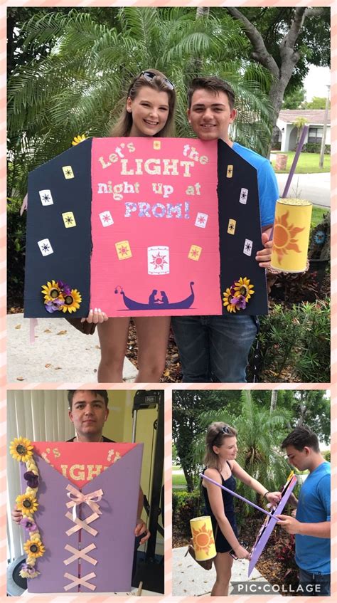 perfect tangled promposal and she said yes homecoming poster ideas cute homecoming proposals