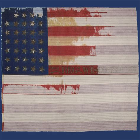 2nd Wisconsin Infantry And Their Flag Wisconsins Civil War Battle Flags