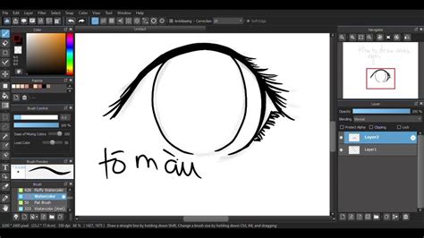 Tutorial Medibang Paint Pro Pc How To Draw Anime Eyes Lineart