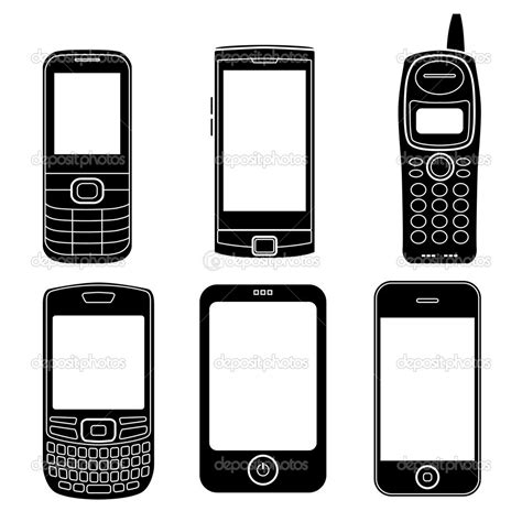 11 Phone Silhouette Vector Images Phone Silhouette Clip