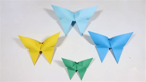 How To Make A Paper Butterfly Easy Paper Butterfly Origami Youtube