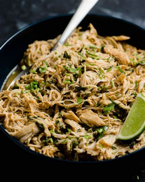 Slow Cooker Cilantro Lime Chicken Our Salty Kitchen