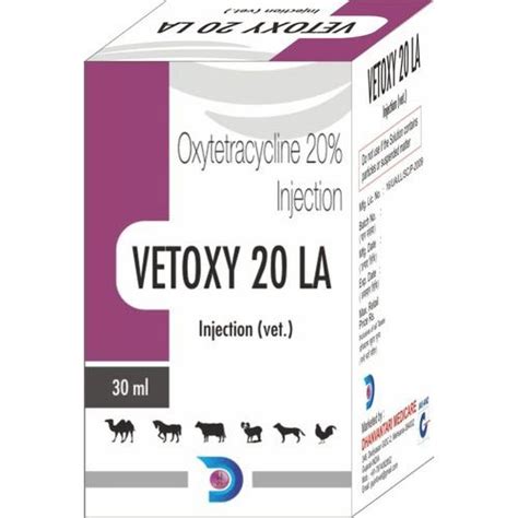 Oxytetracycline 20 La Injection Dhanvantari Medicare