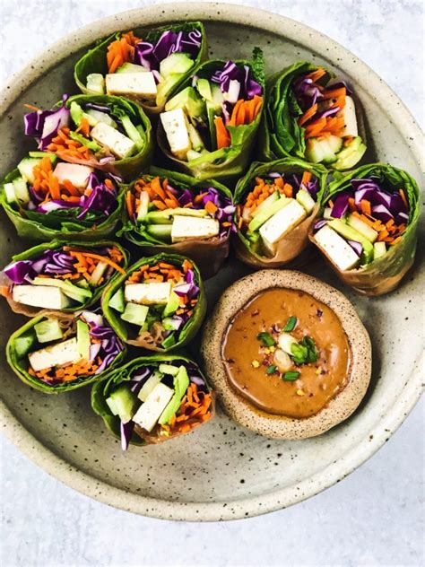 And though there may be no honey in this, the agave does the trick to get the identical taste. Tofu Summer Rolls with Peanut Dipping Sauce (Vegan, Gluten ...