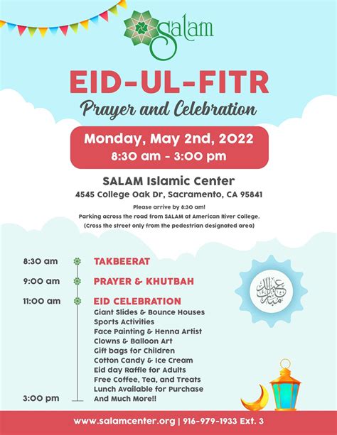 Eid Ul Fitr 2022 Salam Islamic Center