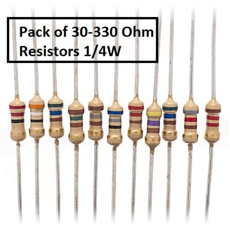 Pack Of 330 Ohm Resistors 330 Ohm Resistor 14w