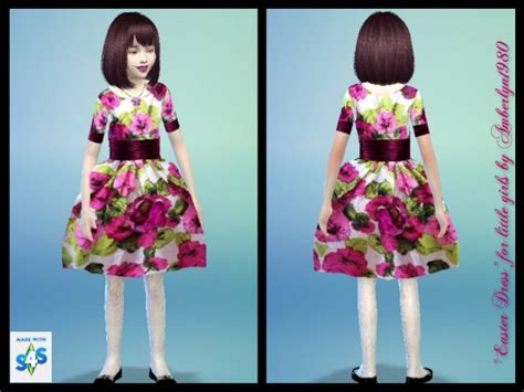 Amberlyn Designs Sims Cute Easter Dresses • Sims 4 Downloads