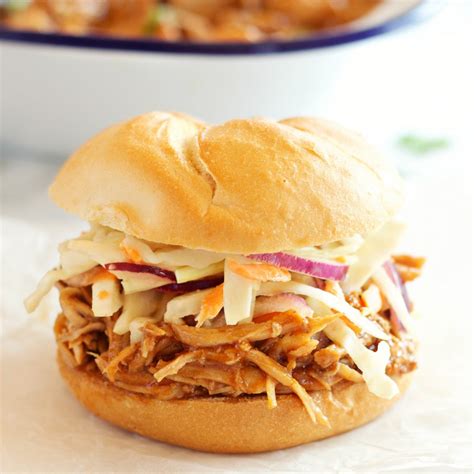 Easy Slow Cooker Barbecue Pulled Pork Sandwiches The Busy Baker