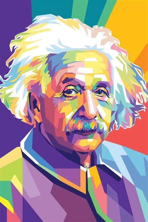 Albert Einstein Art Print By Dayat Banggai Icanvas 3 Piece Canvas Art