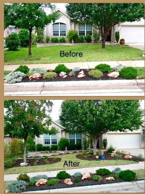 Two Trees Front Yard Texas Landscaping Landscaping Around Trees