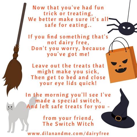 Allergy Poem For Halloween Switch Witch Switch Witch Close Your Eyes